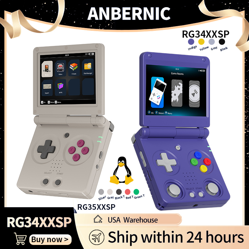 Anbernic RG34XXSP RG35XXSP Fli - Retro Gaming Arcade Console ulasan dan harga