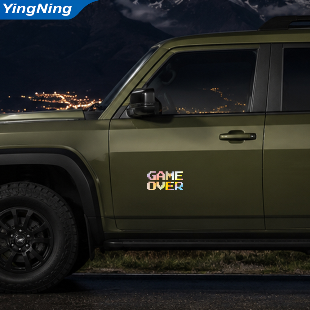 Reflective Game Over Car Decal - Retro Gaming Laptop ulasan dan harga