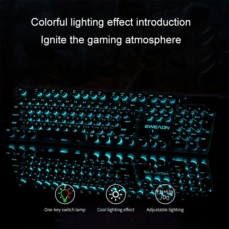 Retro Punk Mechanical Feel Key - Retro Gaming Laptop ulasan dan harga