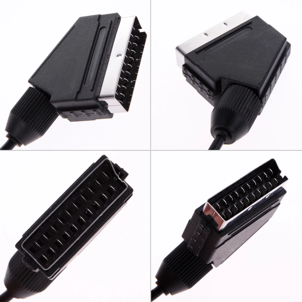 1.8m RGB Video AV A/V TV Scart - Retro Gaming Cables ulasan dan harga