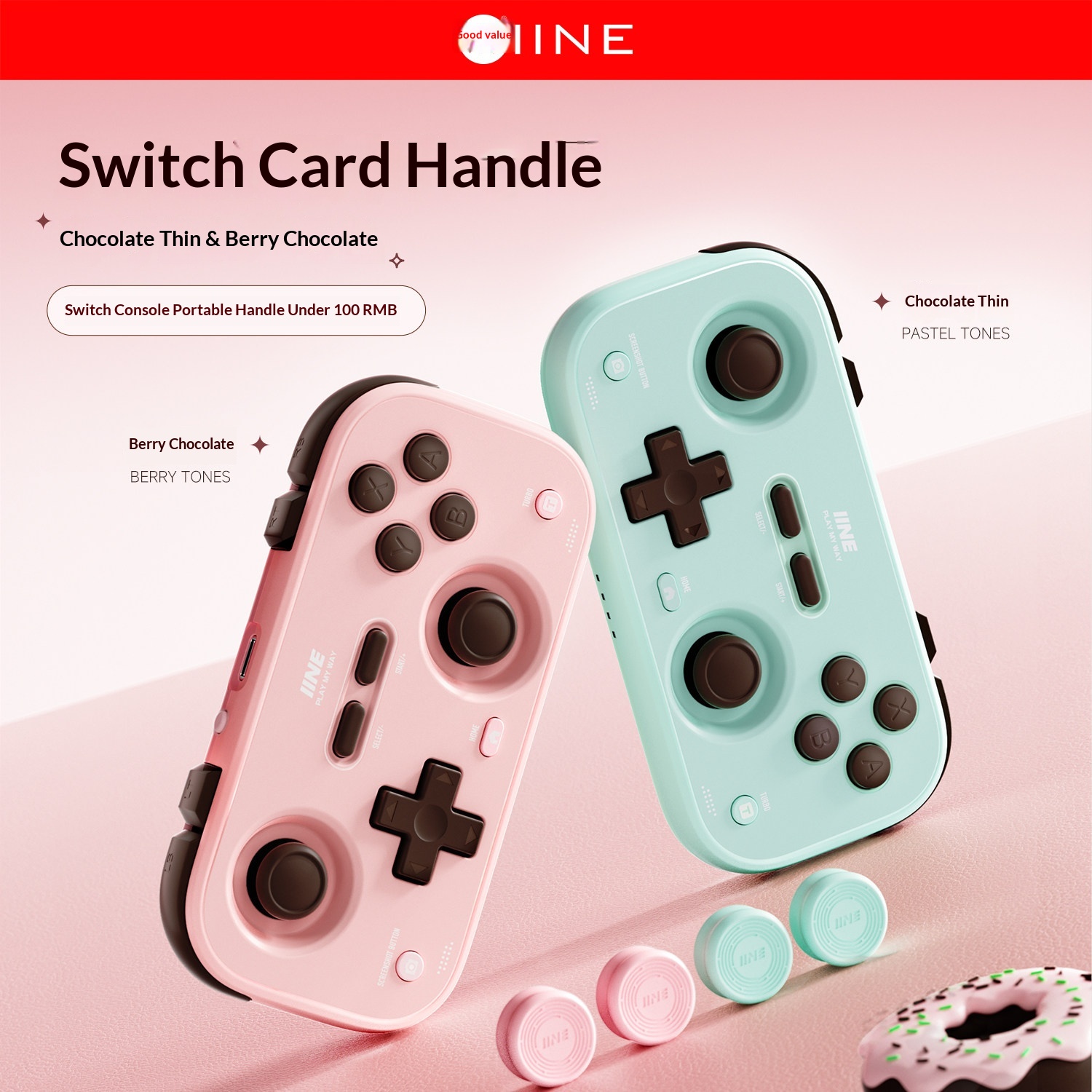 IINE Palm-Sized Gamepads Dual  - Retro Gaming Phone ulasan dan harga