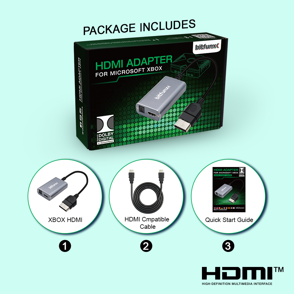 Bitfunx HDMI™ Adapter for XBOX - Retro Gaming Cables ulasan dan harga