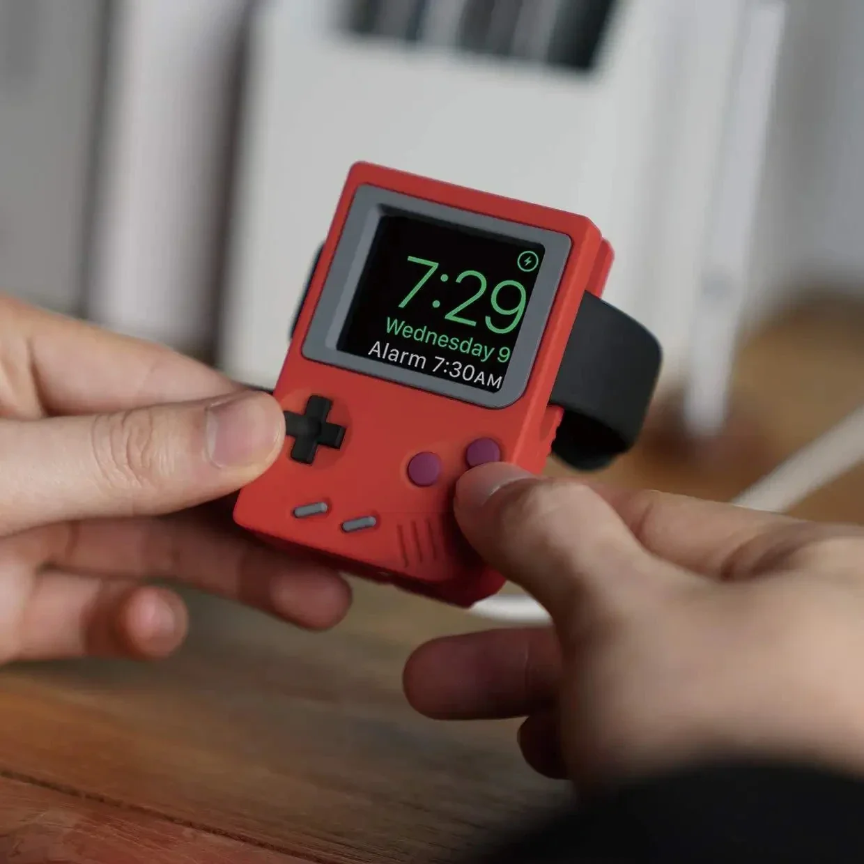 Silicone Holder for IWatch Cha - Retro Handheld Console ulasan dan harga